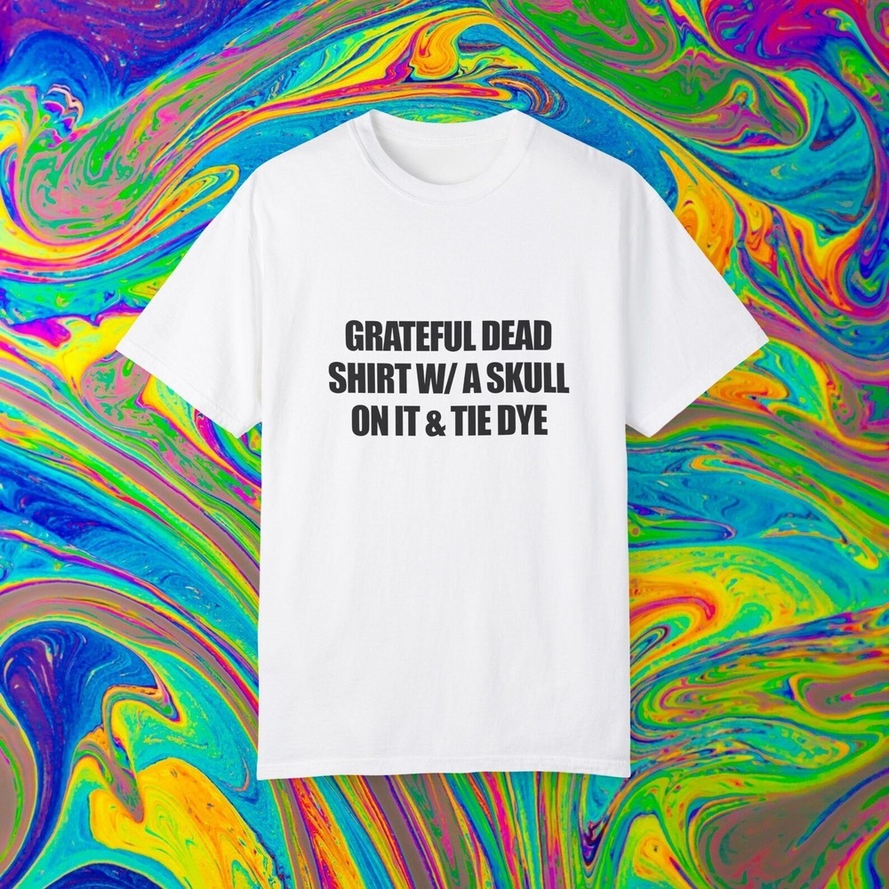 Tie Dye T-Shirt, Grateful Dead Shirt, Hippie Clothing, Psychedelic Tee White - Picture 1 of 4